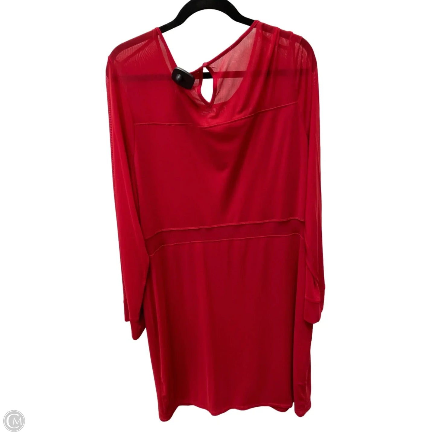 Dress Casual Short By Clothes Mentor In Red, Size: 3x