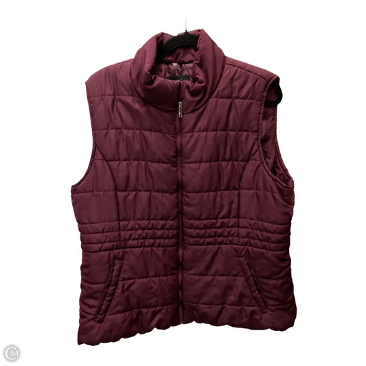 Vest Puffer & Quilted By New York And Co In Maroon, Size: 1x