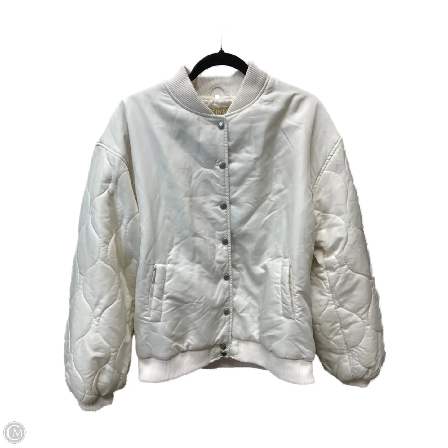 Jacket Puffer & Quilted By cisa In White, Size: L