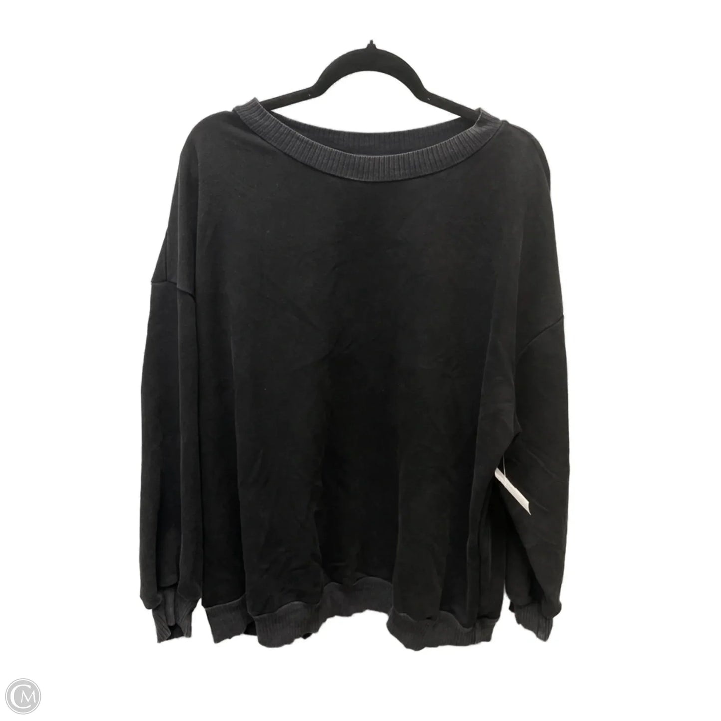 Sweatshirt Crewneck By Shein In Black & Grey, Size: 2x
