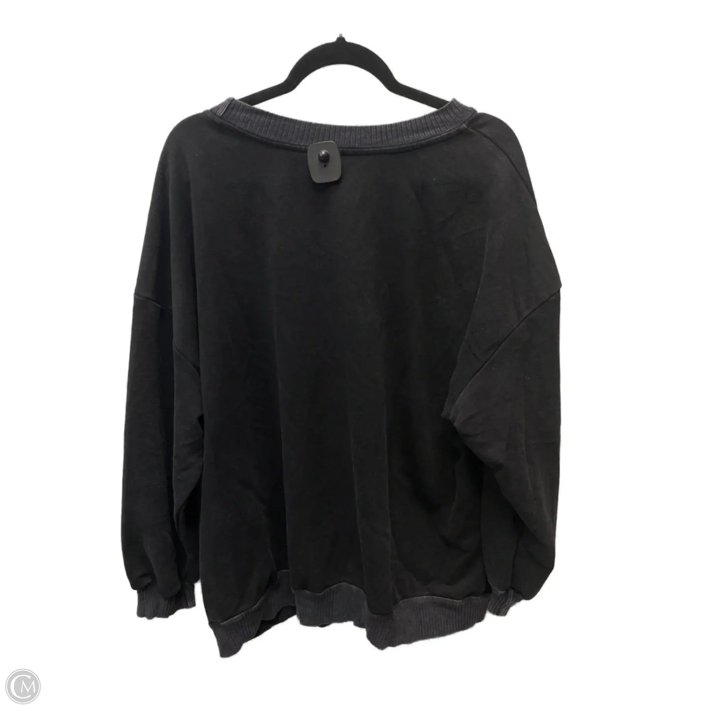Sweatshirt Crewneck By Shein In Black & Grey, Size: 2x