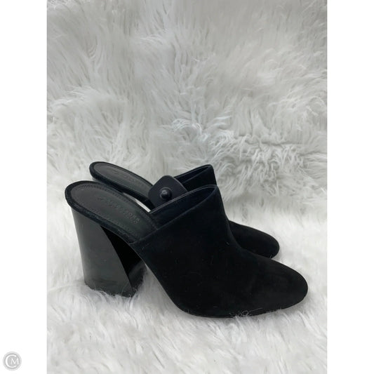 Shoes Heels Block By Mercedes Castillo -  In Black, Size: 9.5