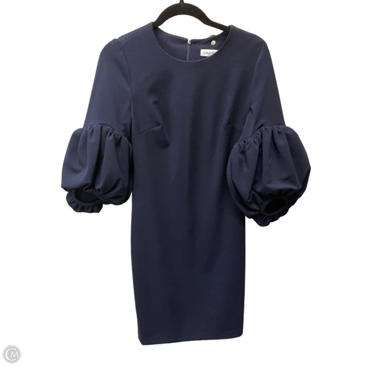Dress Work By Calvin Klein In Navy, Size: S