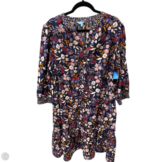 Dress Casual Midi By Draper James In Floral Print, Size: 1x
