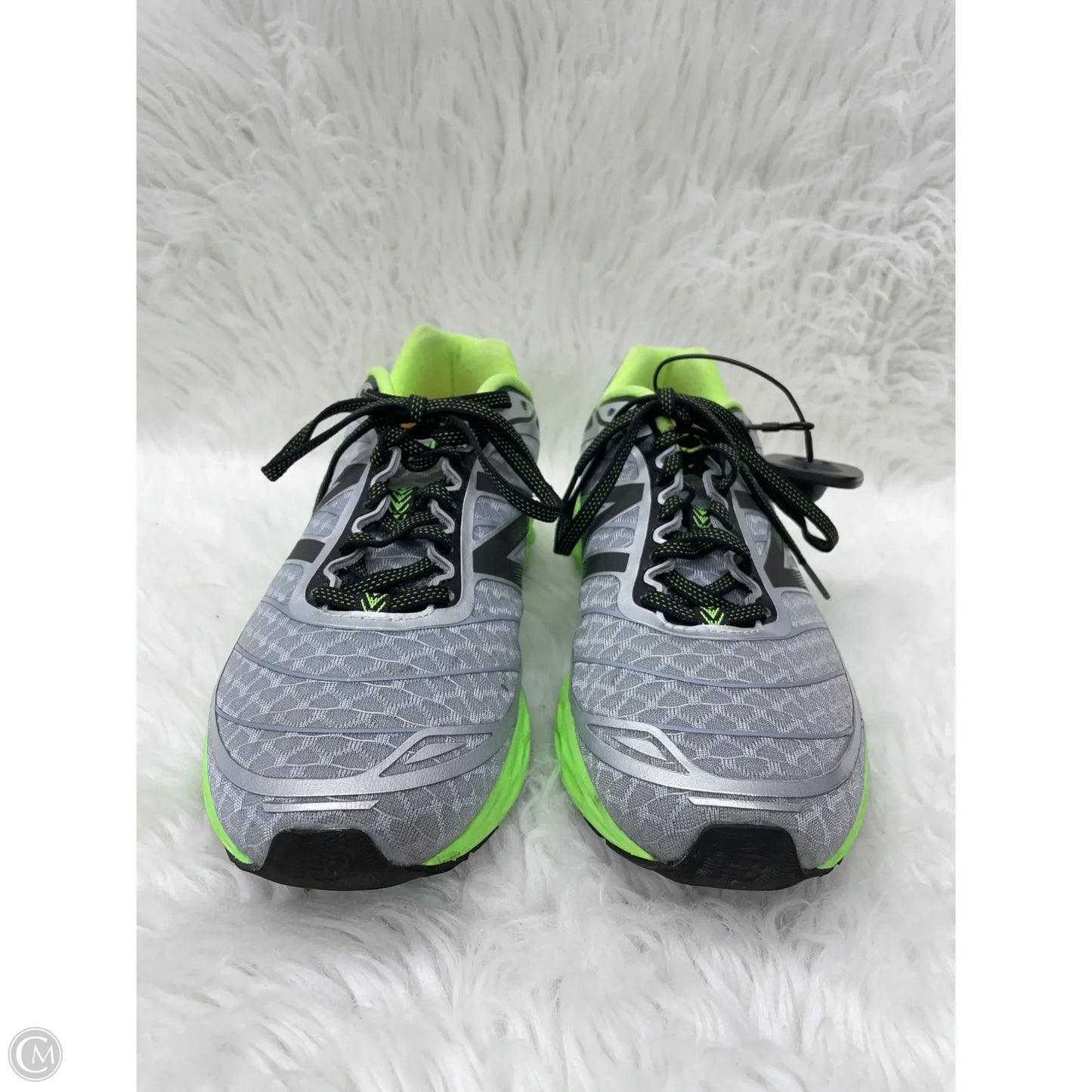 Shoes Athletic By New Balance In Green & Grey, Size: 8.5