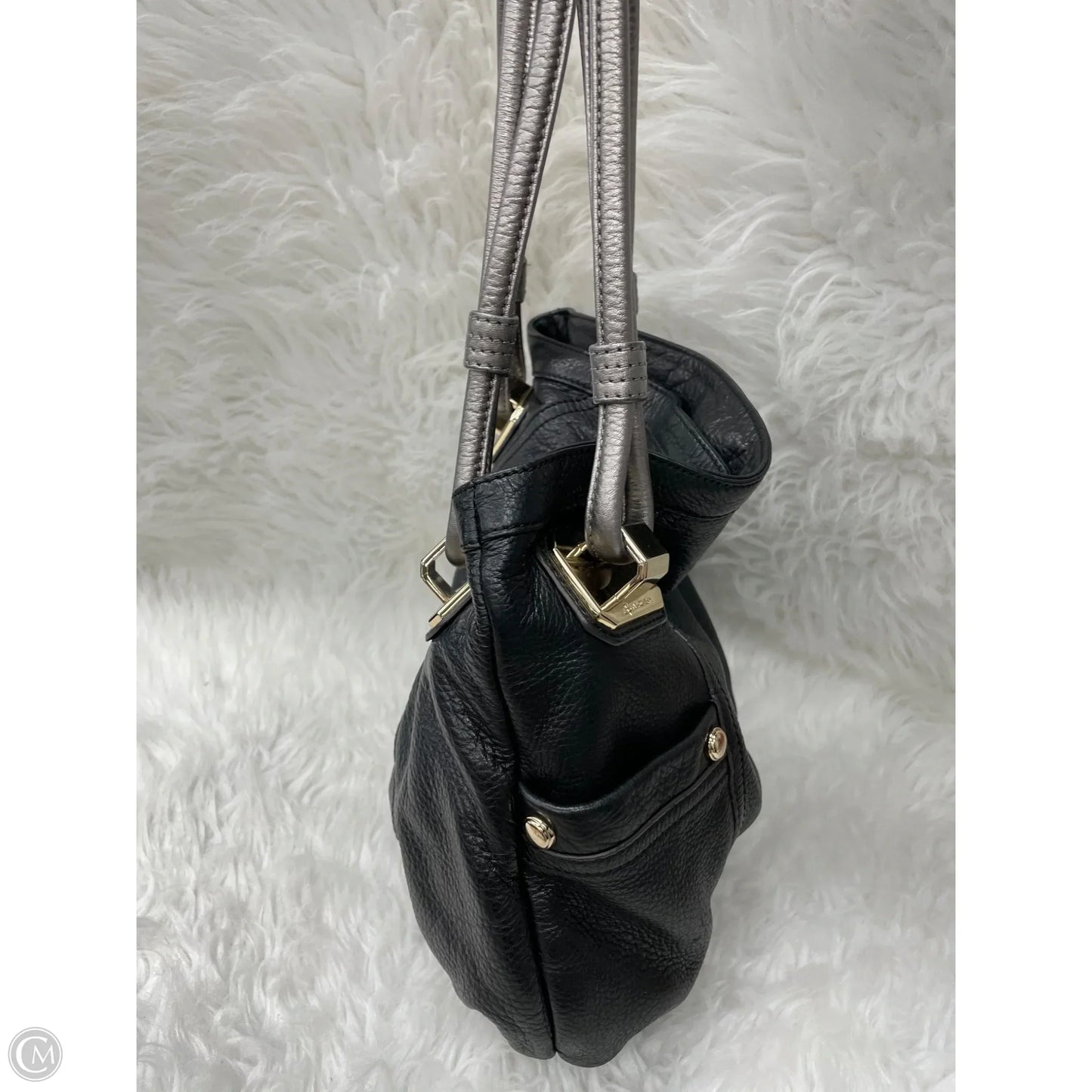 Handbag Leather By B. Makowsky, Size: Medium