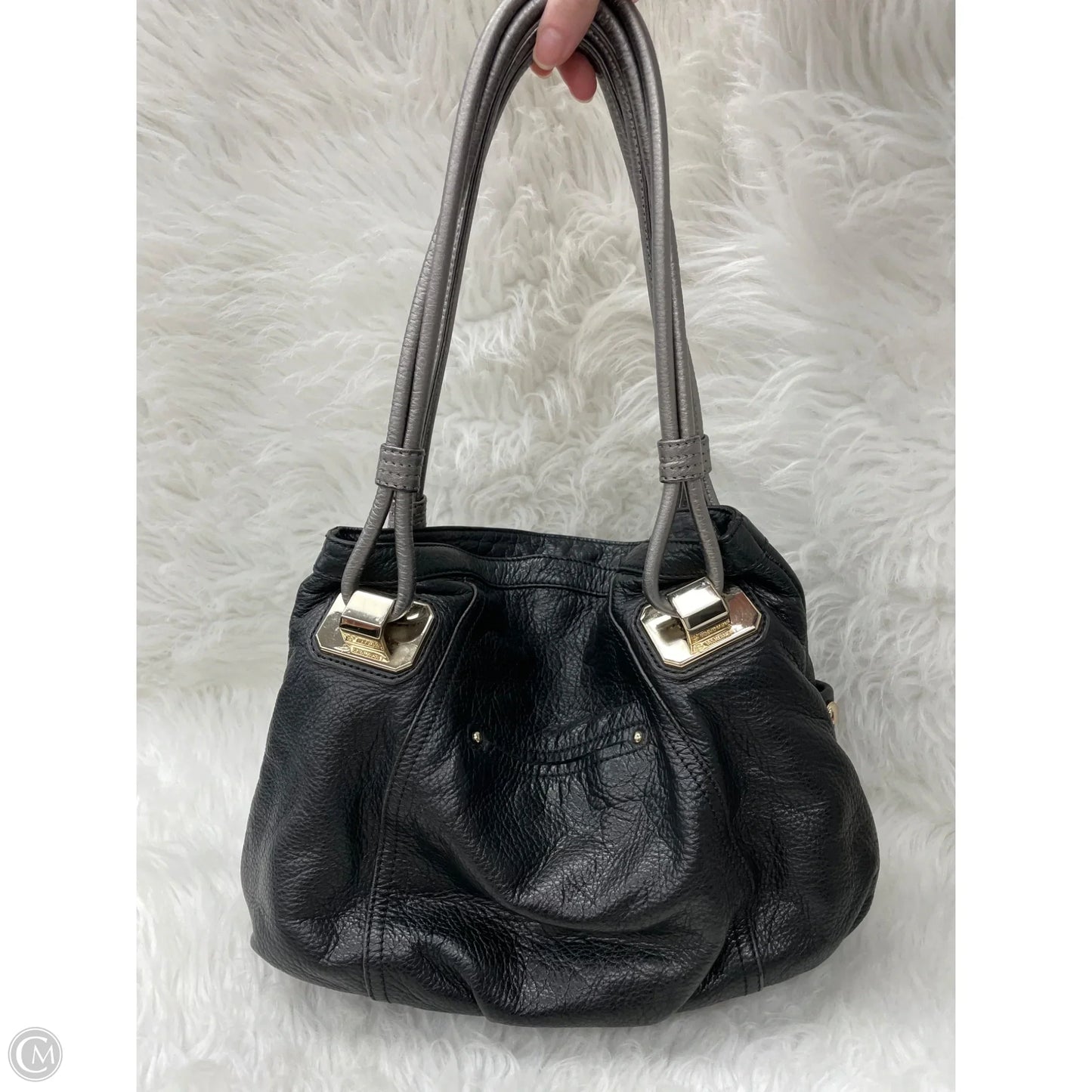 Handbag Leather By B. Makowsky, Size: Medium