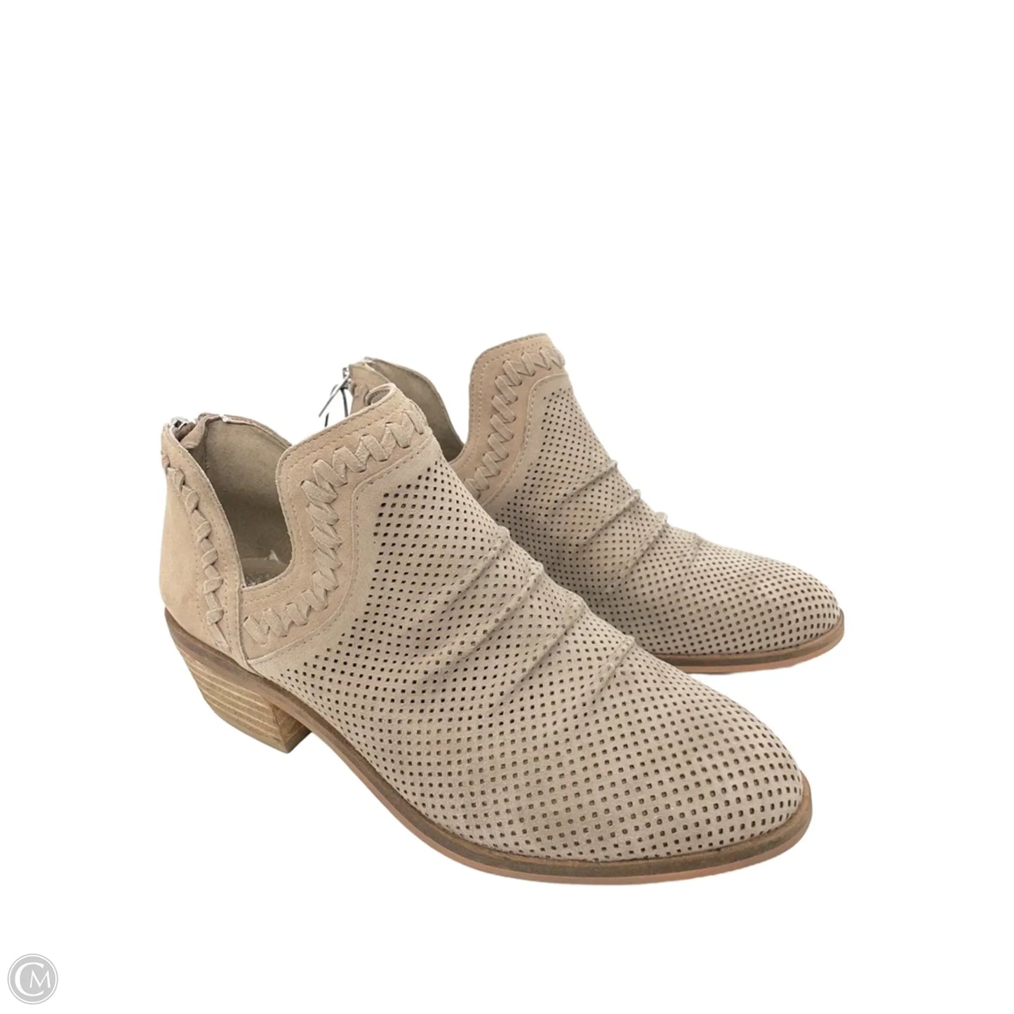 Boots Ankle Heels By Vince Camuto In Tan, Size: 7