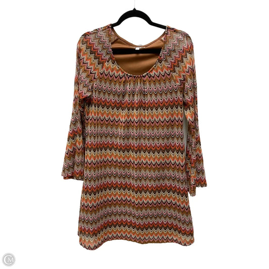 Dress Casual Short By Umgee In Chevron Pattern, Size: L