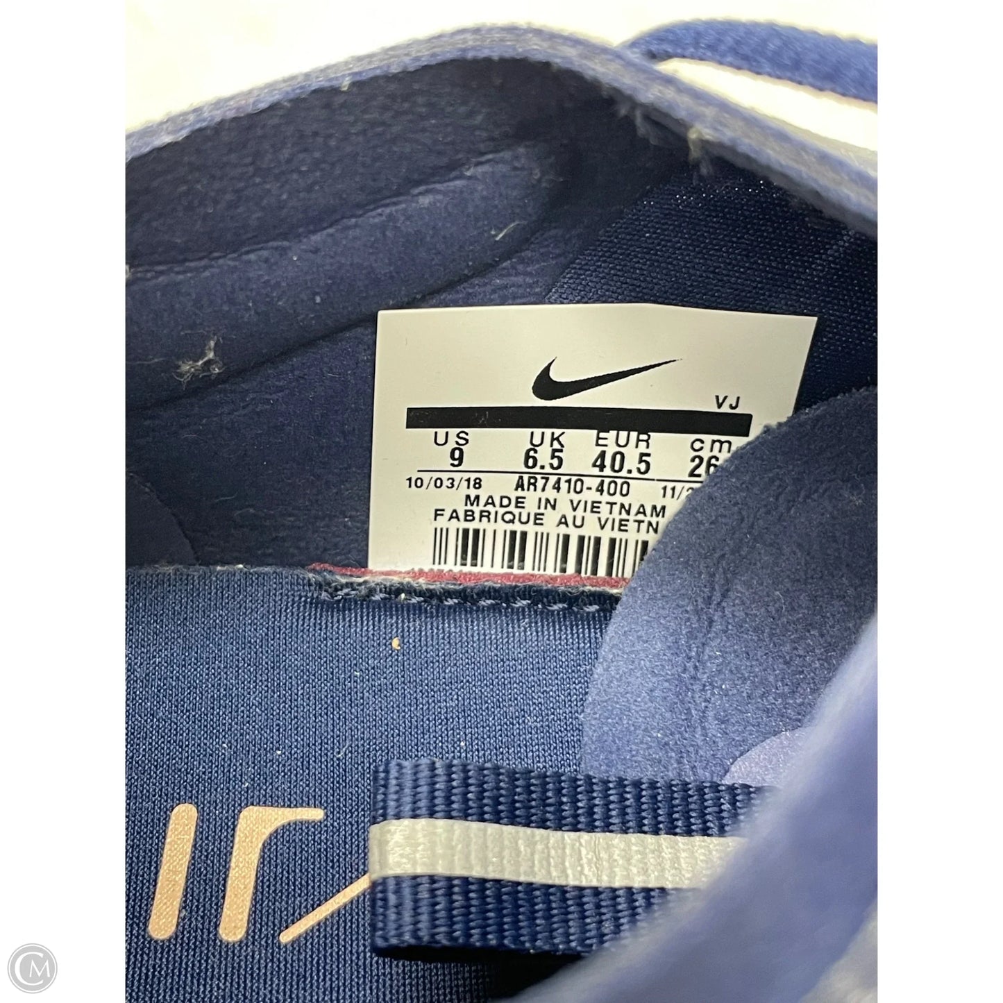 Shoes Athletic By Nike In Blue, Size: 9