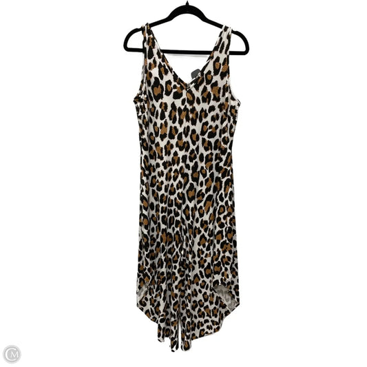 Jumpsuit By Msk In Animal Print, Size: L