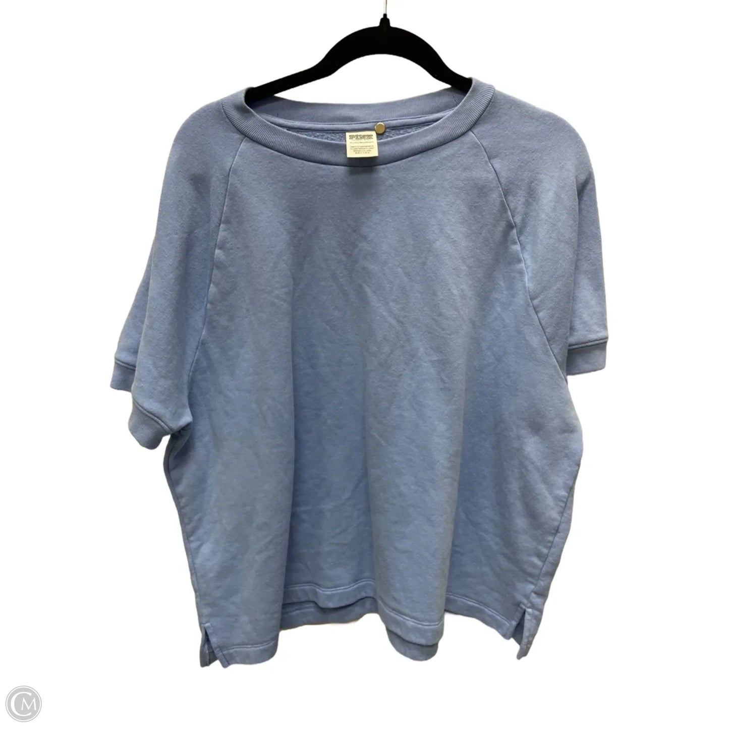 Sweatshirt Crewneck By Pink In Blue, Size: Xl