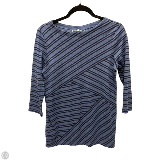 Top Long Sleeve By Karen Scott In Striped Pattern, Size: S