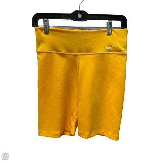 Athletic Shorts By Nike Apparel In Yellow, Size: M