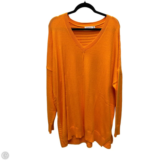 Sweater By Chicsoul In Orange, Size: 2x
