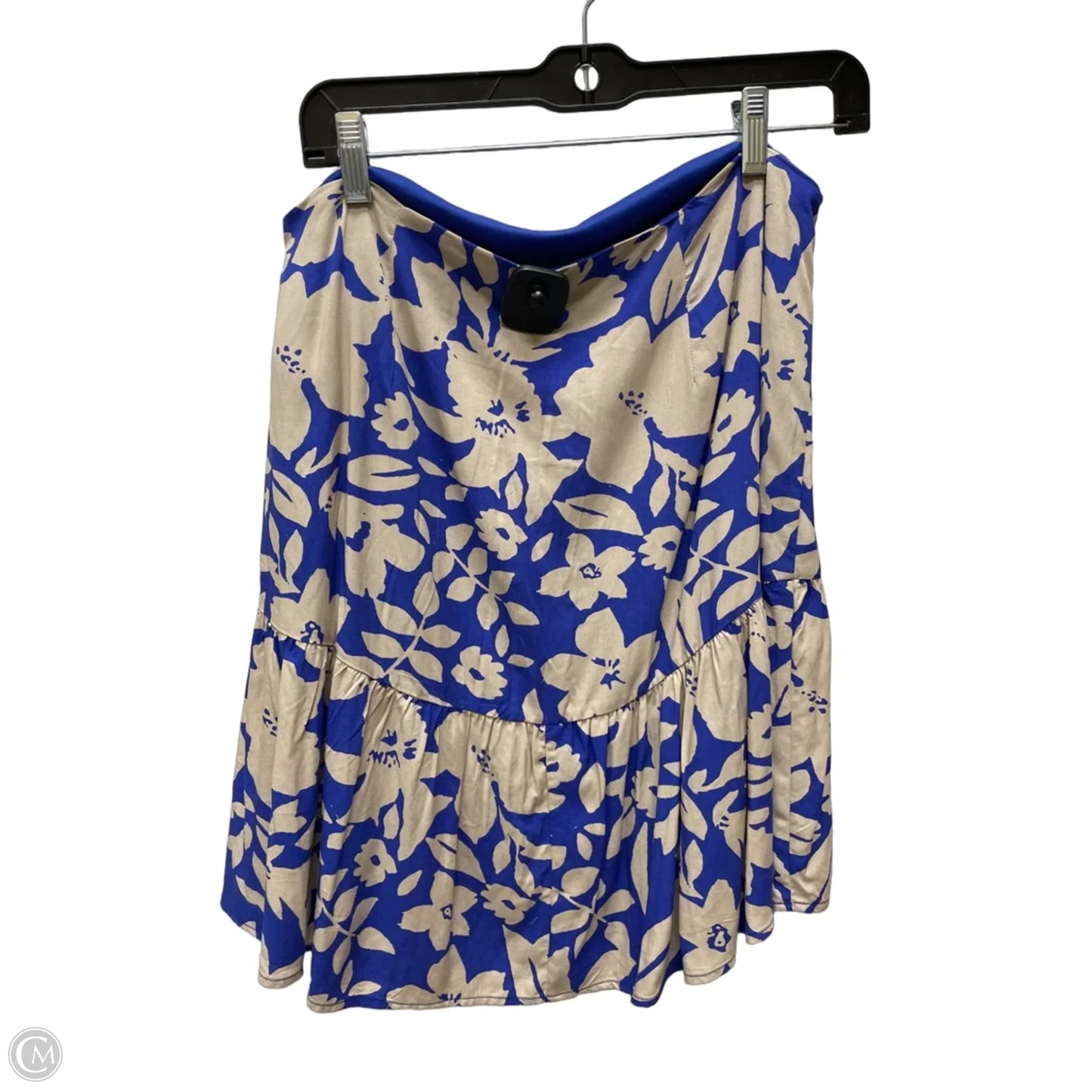 Skirt Mini & Short By Gianni Bini In Blue & Grey, Size: 14