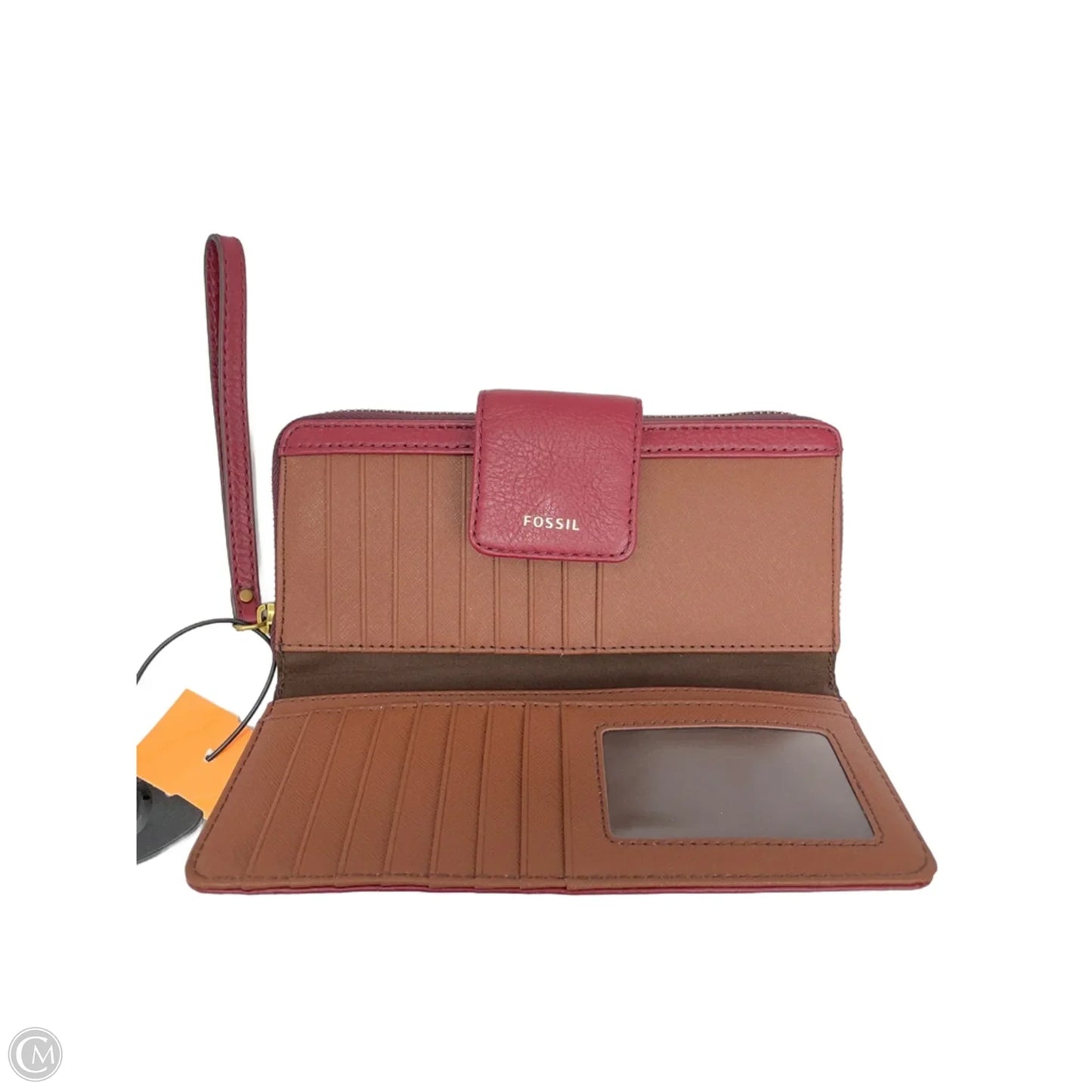 Wallet Leather By Fossil, Size: Medium