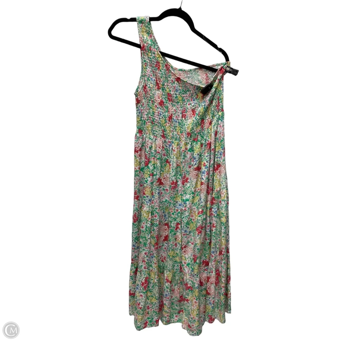 Dress Casual Midi By Impressions In Floral Print, Size: L
