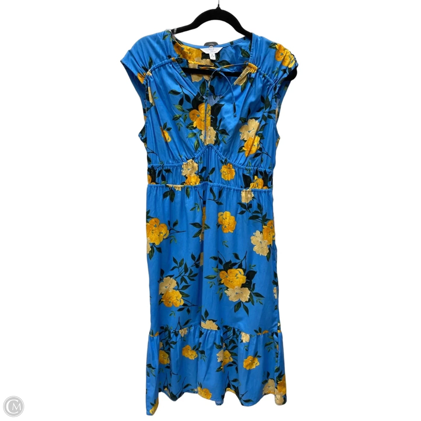 Dress Casual Short By Time And Tru In Floral Print, Size: M