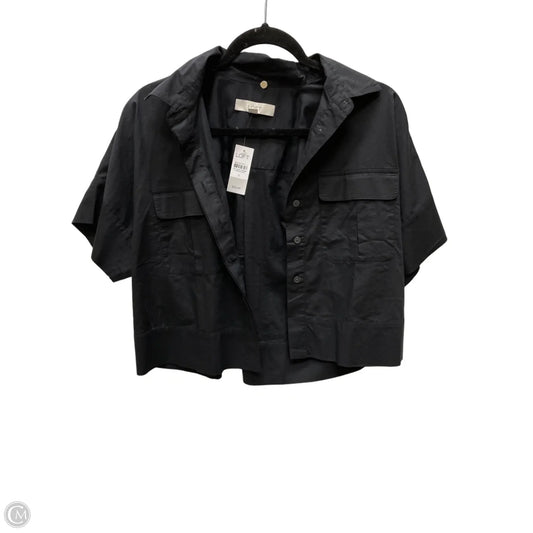 Top Short Sleeve By Loft In Black, Size: S