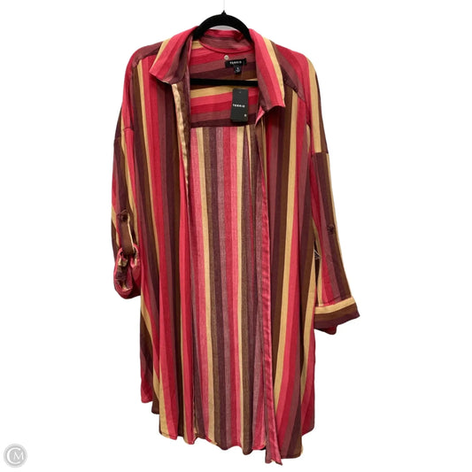 Cardigan By Torrid In Striped Pattern, Size: 3x