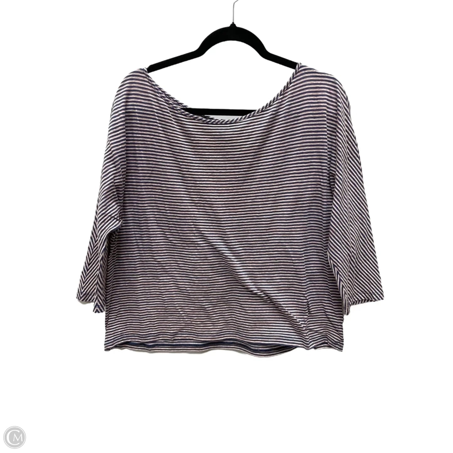 Top Long Sleeve By St John Knits In Striped Pattern, Size: Xl