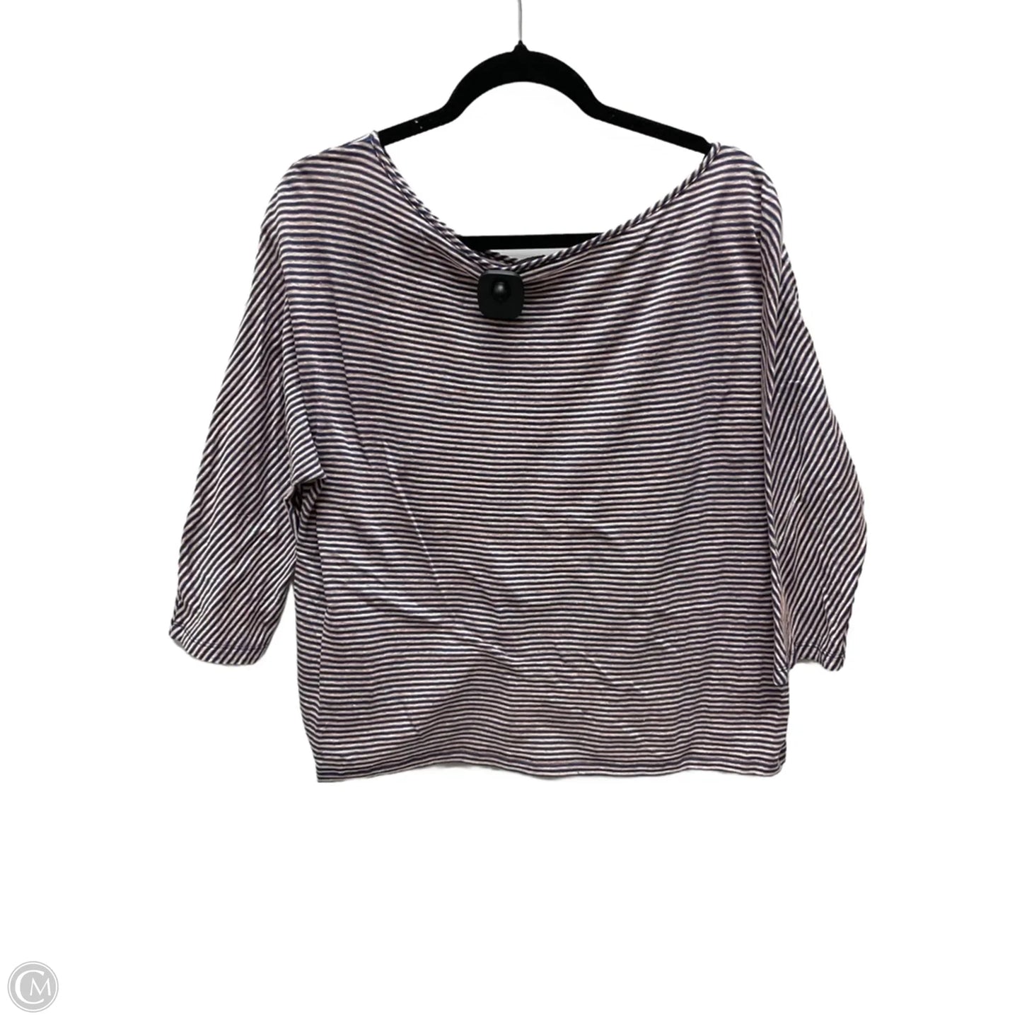 Top Long Sleeve By St John Knits In Striped Pattern, Size: Xl