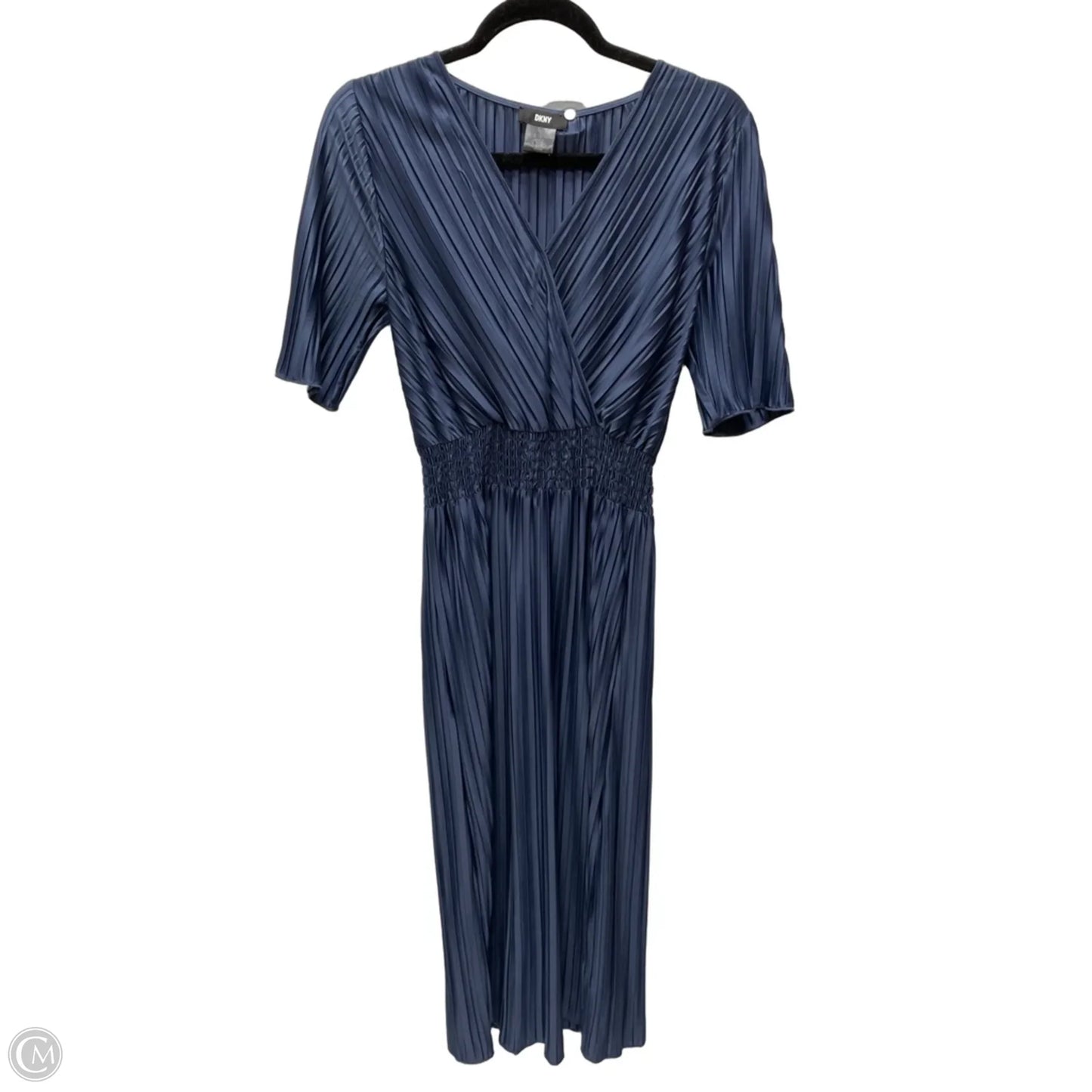 Dress Casual Midi By Dkny In Blue, Size: M