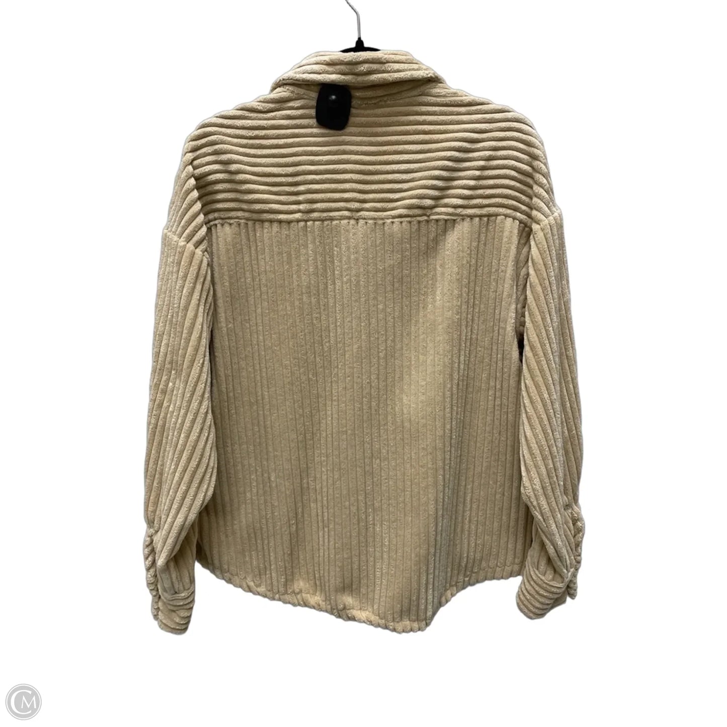 Jacket Shirt By New In In Tan, Size: S