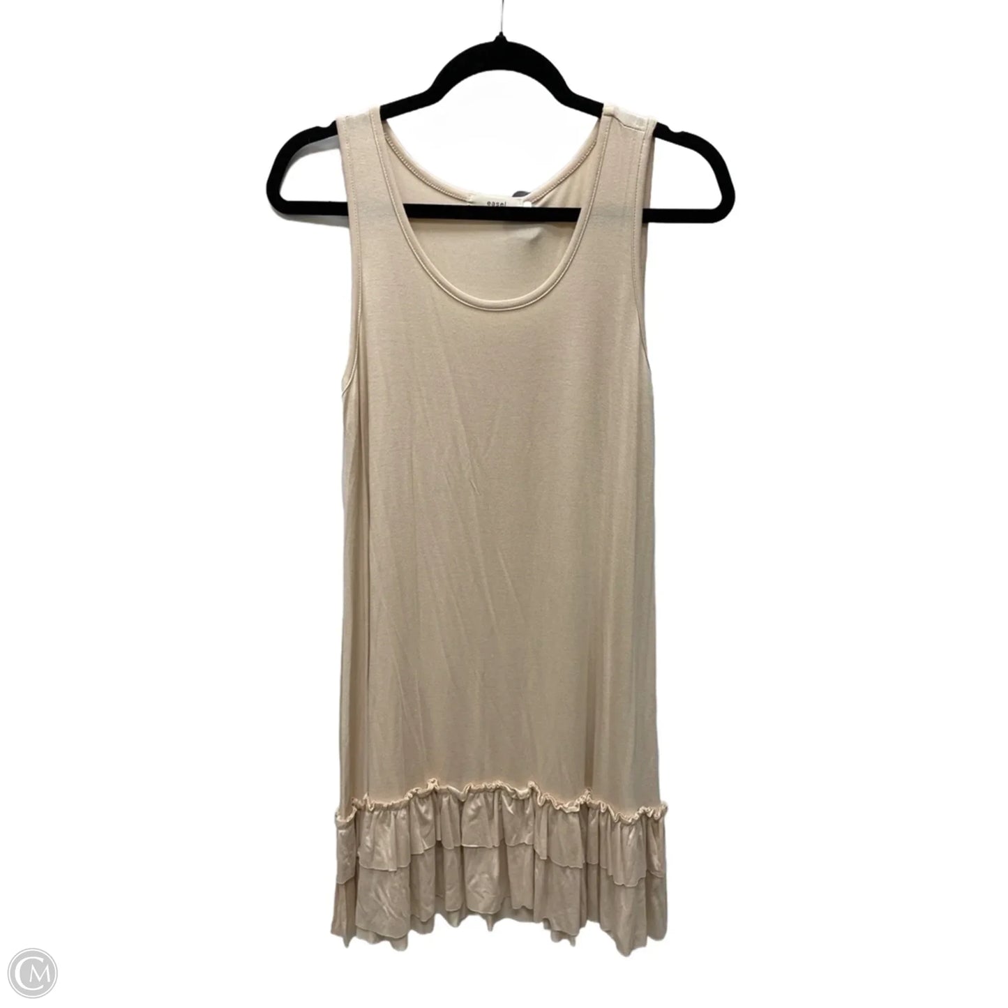 Tunic 3/4 Sleeve By Easel In Tan, Size: S