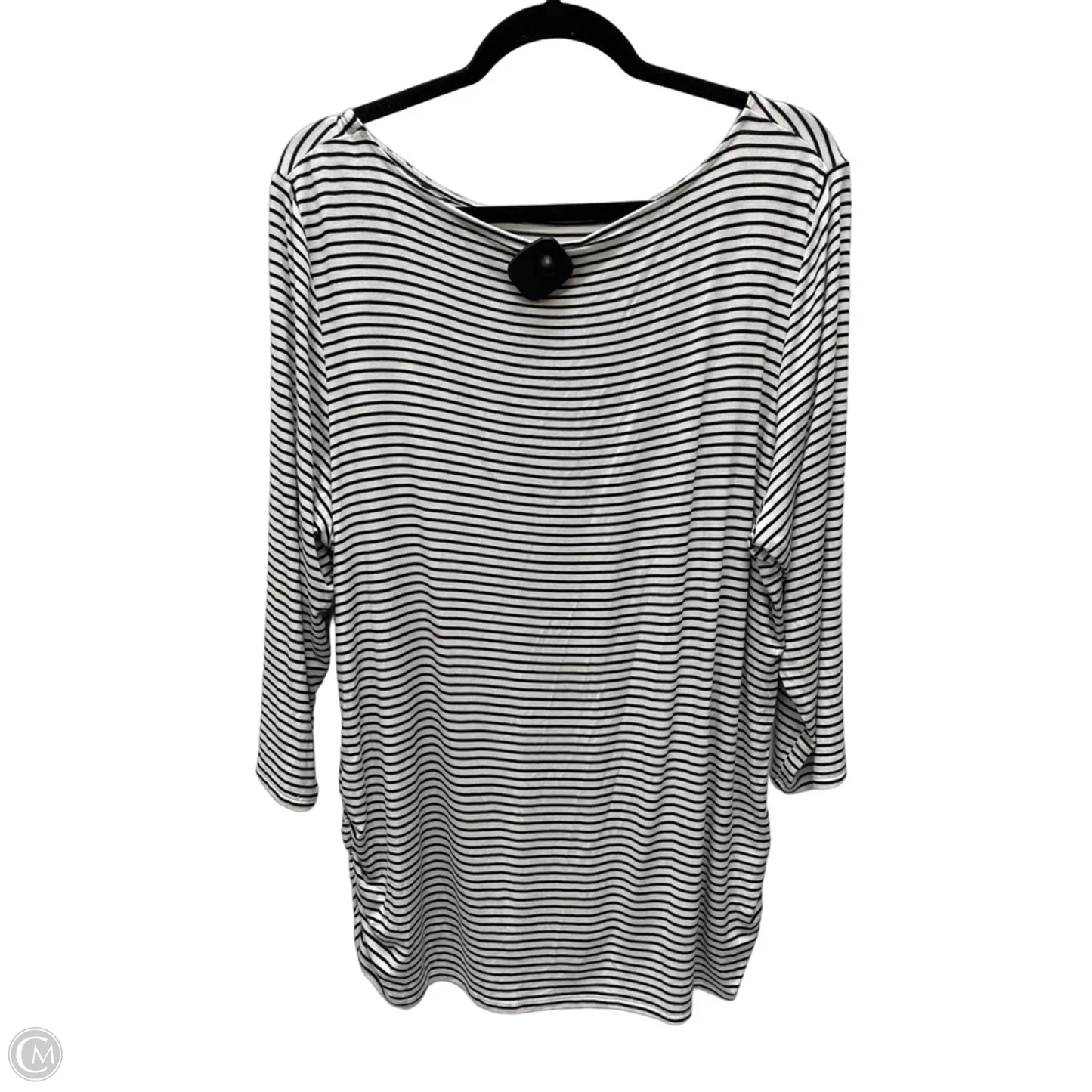 Top 3/4 Sleeve By Ruby Rd In Striped Pattern, Size: 1x