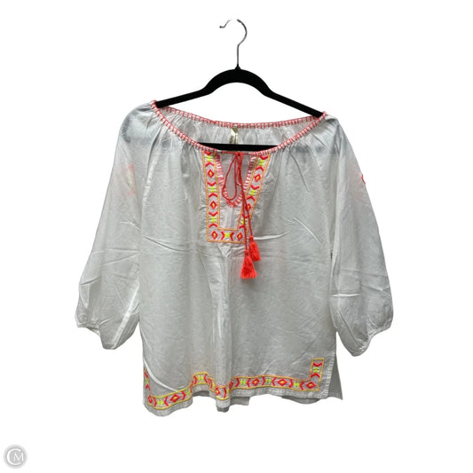 Top Long Sleeve By Truth In Cream, Size: L