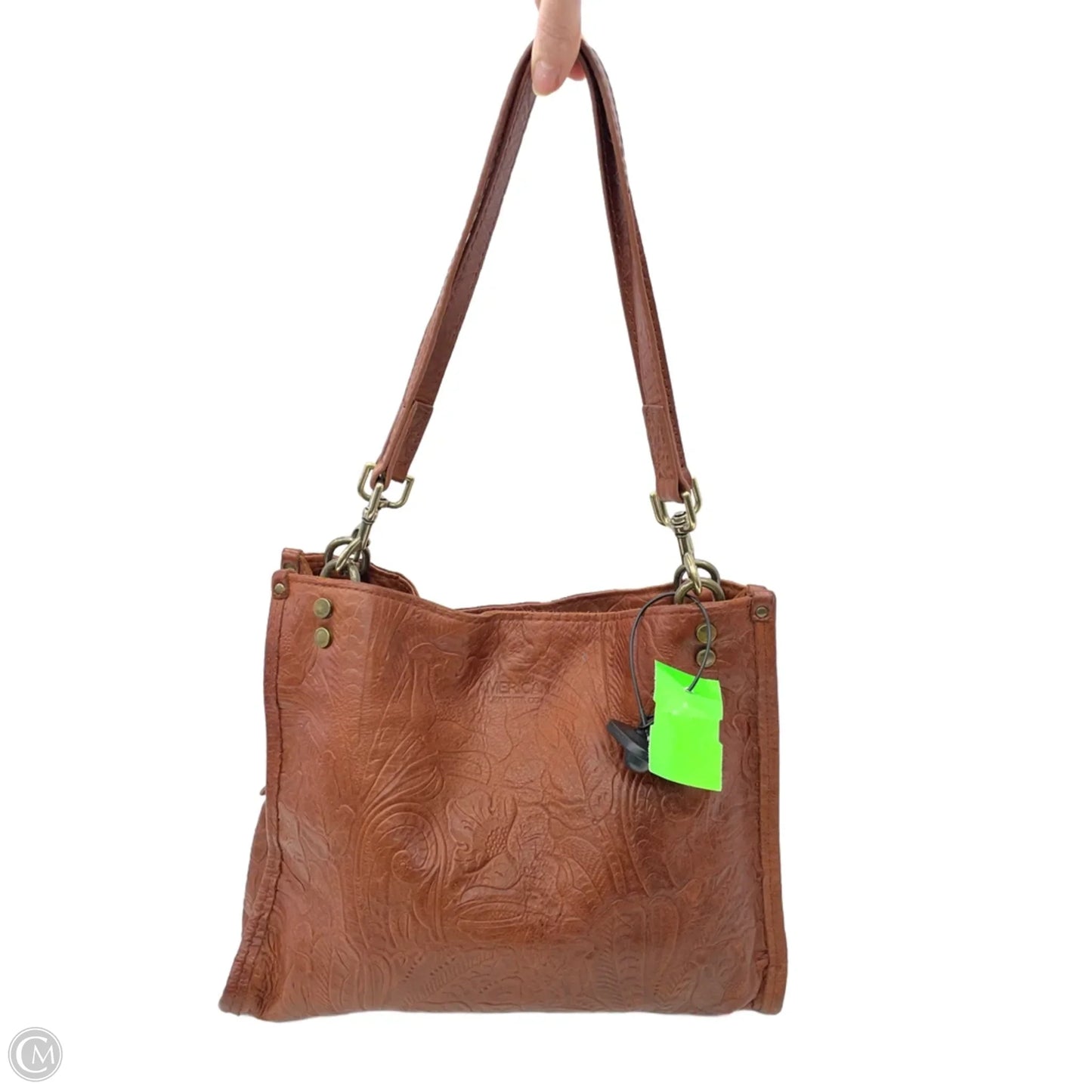 Handbag Leather By Clothes Mentor, Size: Medium