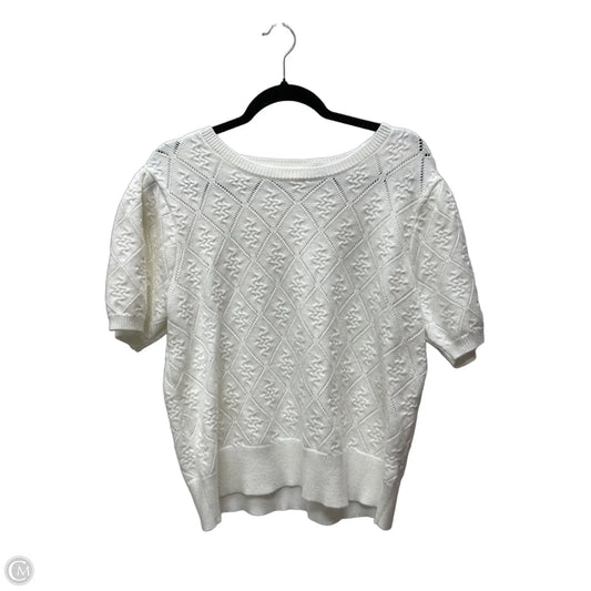 Sweater Short Sleeve By Cyrus In Cream, Size: L