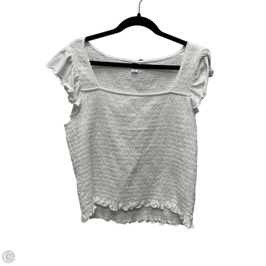 Top Short Sleeve By Old Navy In White, Size: Xl