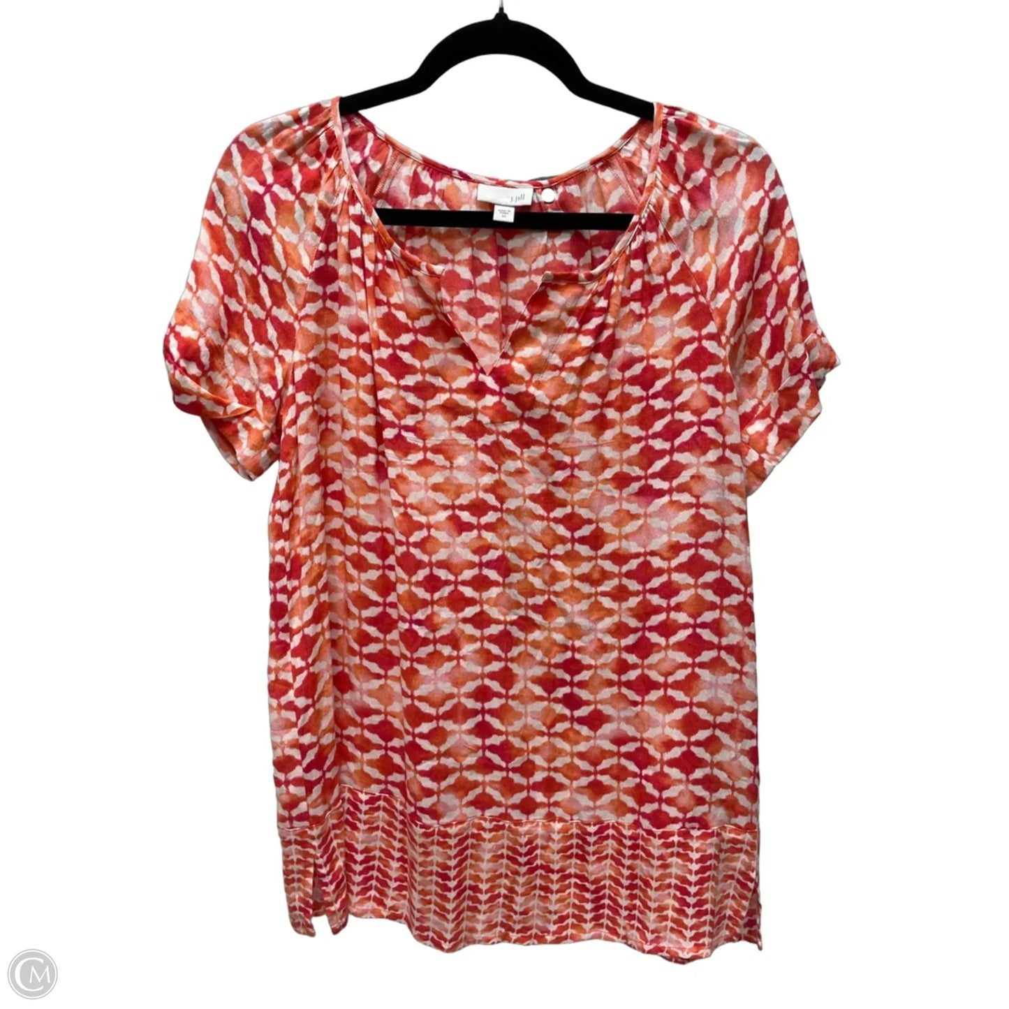 Top Short Sleeve By J. Jill In Coral, Size: Xs