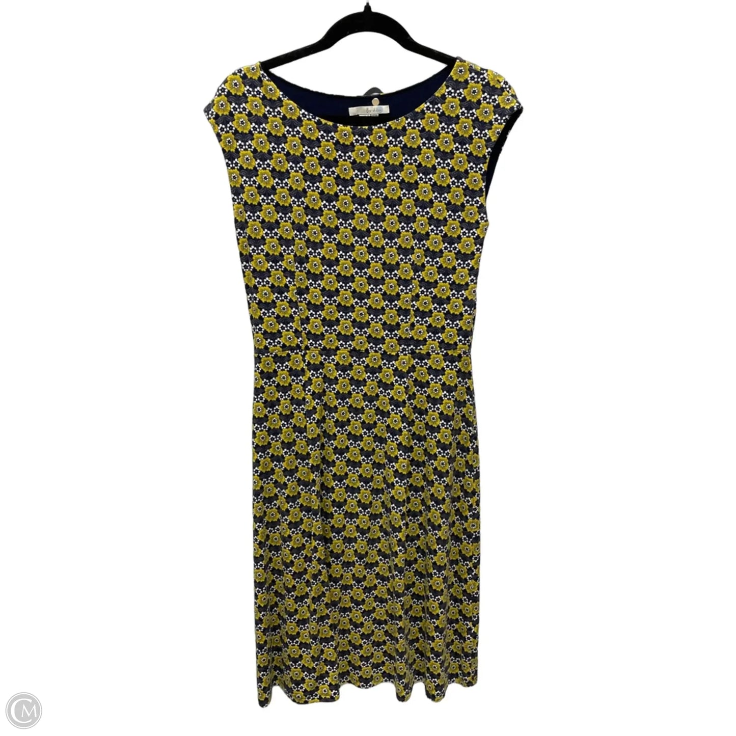 Dress Casual Short By Boden In Blue & Yellow, Size: S