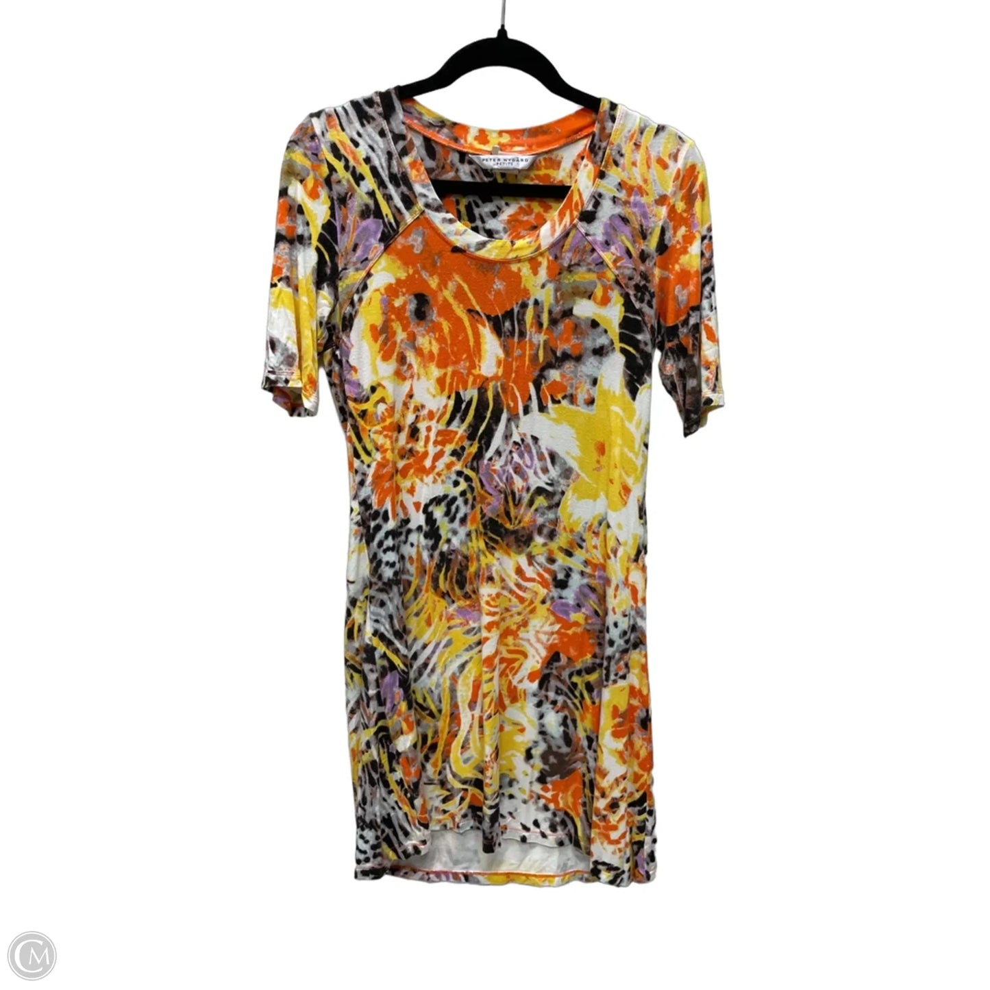 Dress Casual Short By Peter Nygard In Orange, Size: Sp