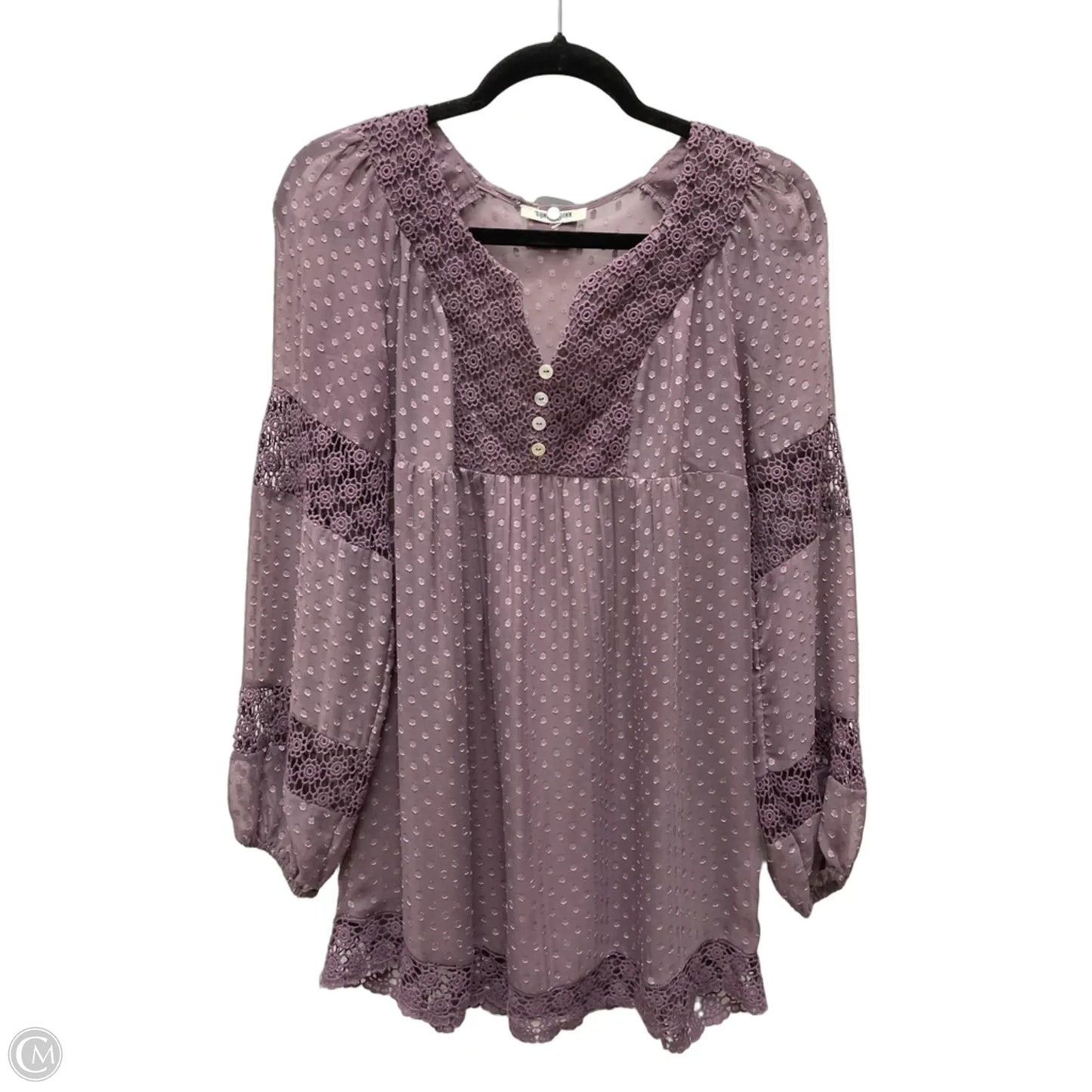 Tunic Long Sleeve By Daniel Rainn In Pink, Size: S