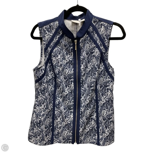 Vest Other By Chicos In Blue & White, Size: S