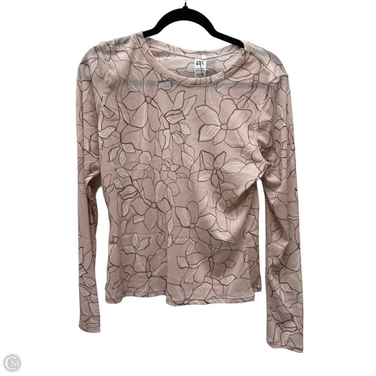 Athletic Top Long Sleeve Crewneck By Joy Lab In Floral Print, Size: Xl