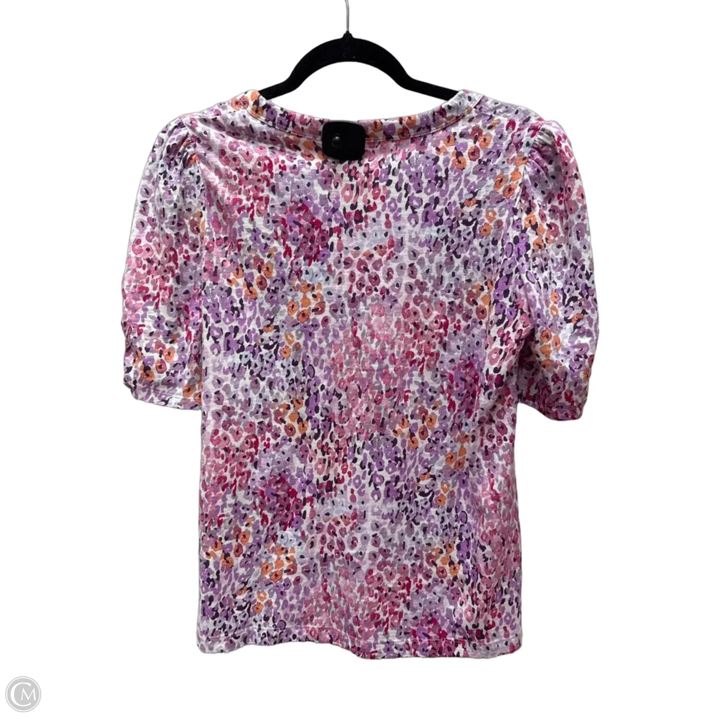 Top Short Sleeve By Chicos In Pink & Purple, Size: M