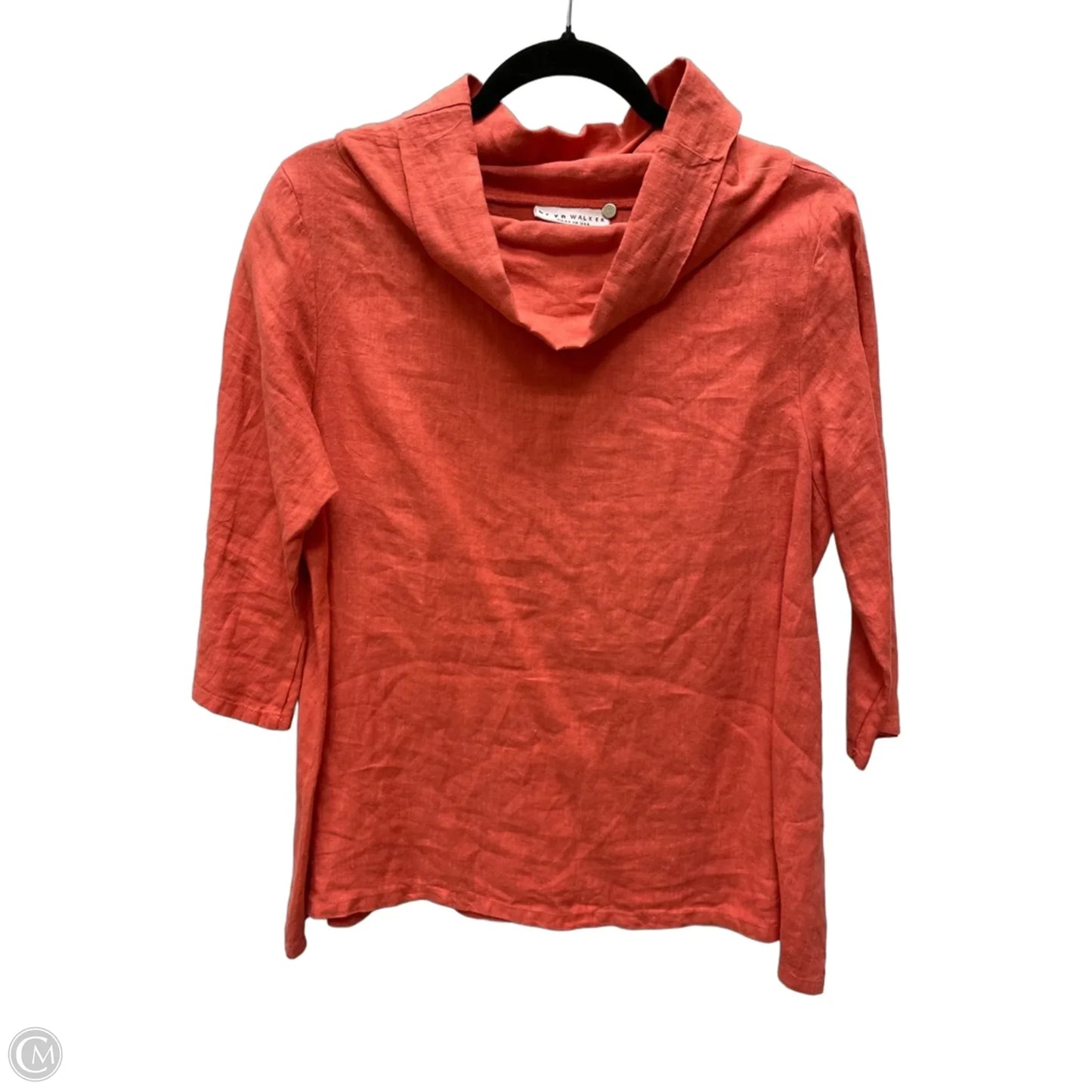 Top Short Sleeve By Bryn Walker In Orange, Size: Xxs