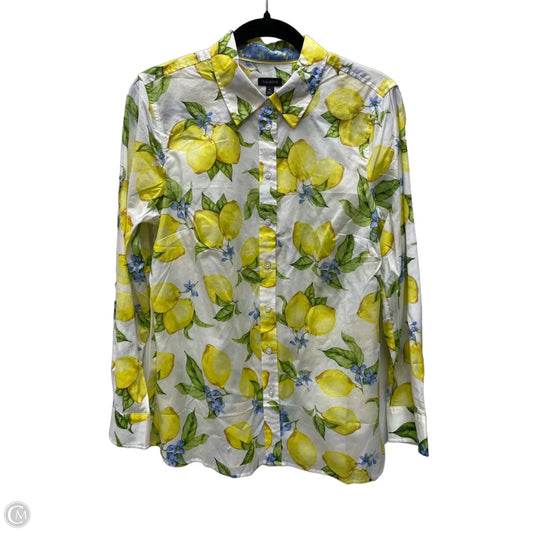 Top Long Sleeve By Talbots In Multi-colored, Size: M