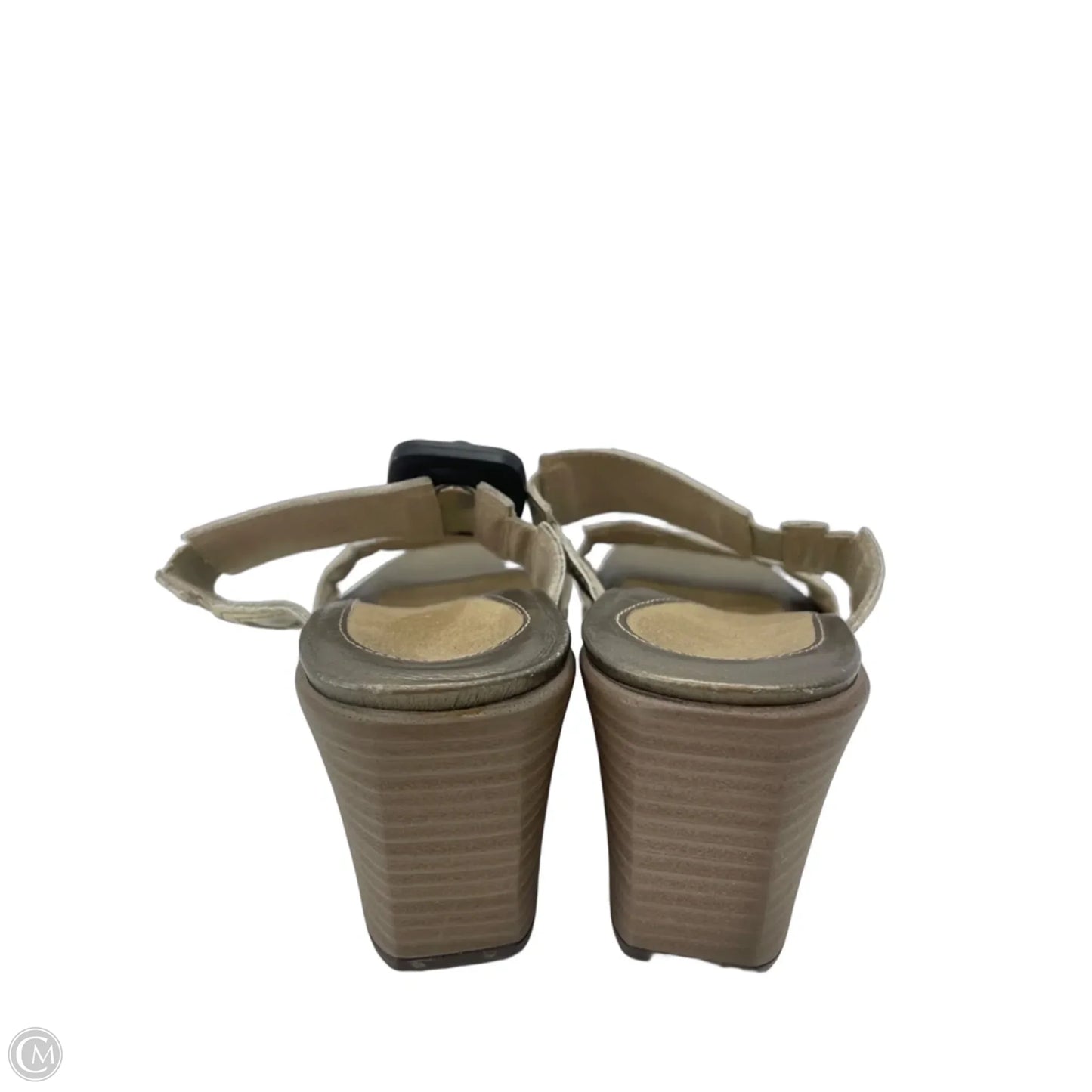 Sandals Heels Wedge By Naot In Gold, Size: 7.5