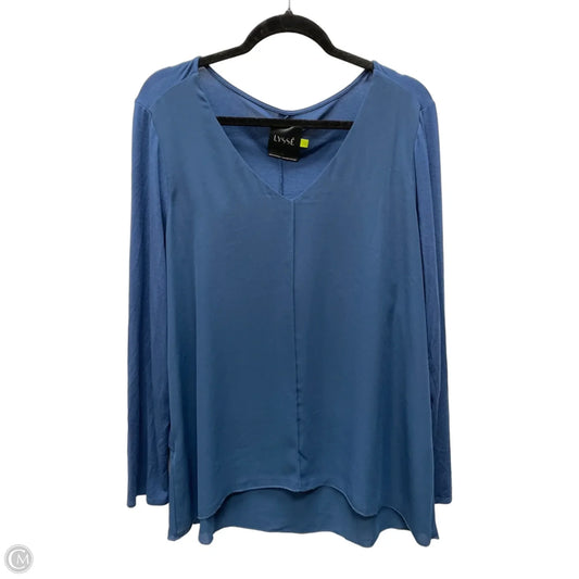Top Long Sleeve By Lysse In Teal, Size: Xl