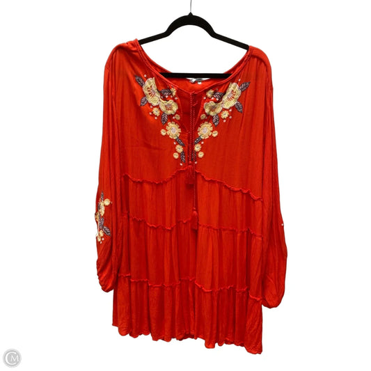 Dress Casual Short By Free People In Orange, Size: M
