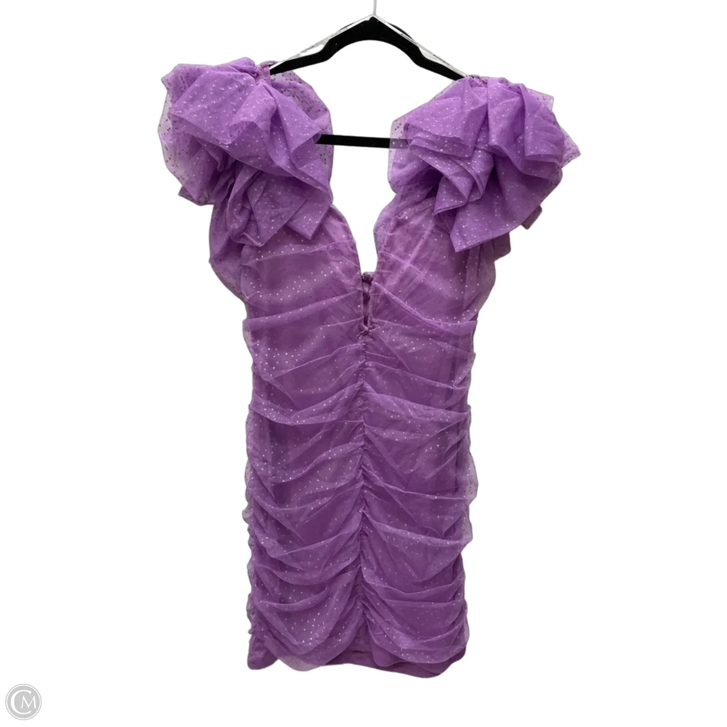 Dress Party Short By Clothes Mentor In Purple, Size: L