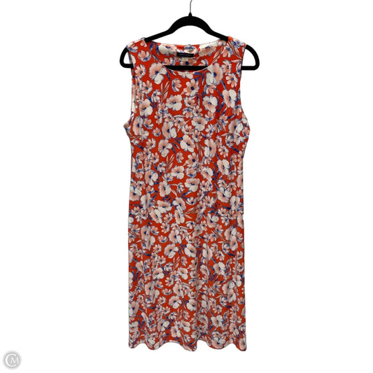 Dress Casual Short By Tommy Hilfiger In Floral Print, Size: L