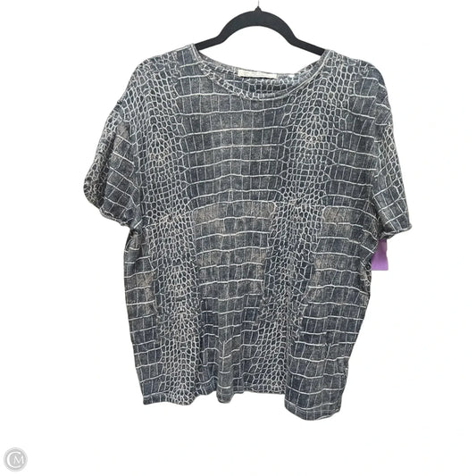 Top Short Sleeve By We The Free In Animal Print, Size: S